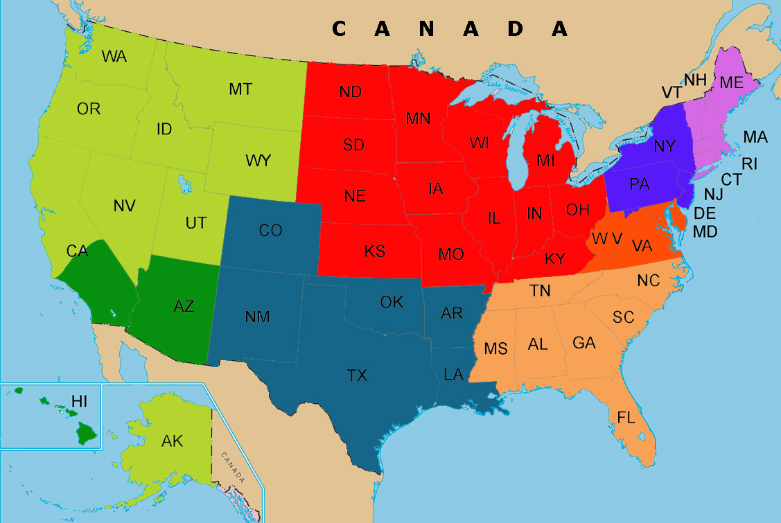 Chapters on Map - Maheshwari Mahasabha of North America